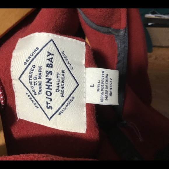 St. John’s Bay Quarter Zip jacket - Picture 3 of 3